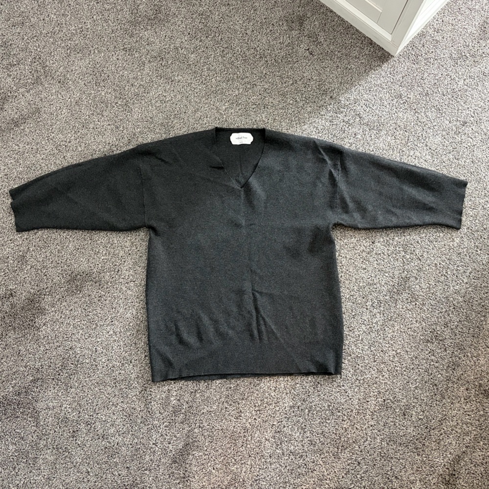 Wilfred Black V-Neck Sweater
